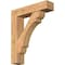 Ekena Millwork Olympic Block Smooth Bracket w/ Offset Brace, Western Red Cedar, 7 1/2"W x 32"D x 38"H BKT0806X32X38OLY05SWR - alternate 1
